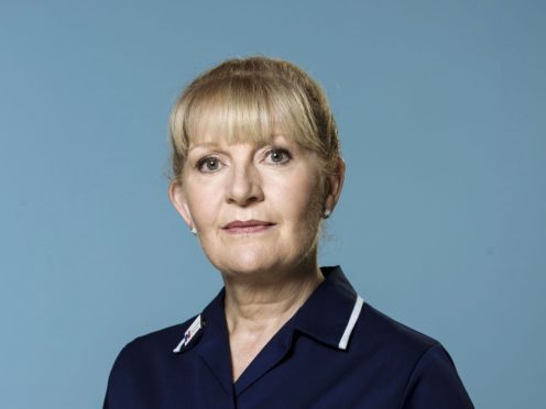 Cathy Shipton as Duffy in Casualty (Alistair Heap/BBC)