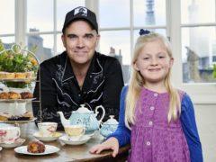 Clara Ross and Robbie Williams (Channel 4/PA)