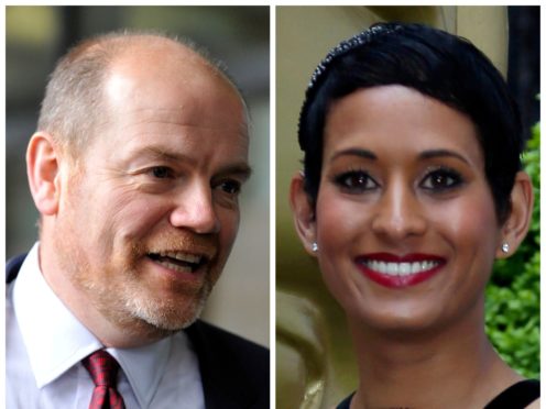 Mark Thompson and Naga Munchetty (Nick Ansell/Ian West/PA)