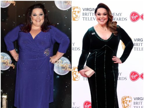 Lisa Riley during and after Strictly Come Dancing (PA)