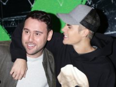 Talent manager Scooter Braun (left) and Justin Bieber (Yui Mok/PA)