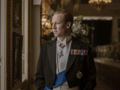 Tobias Menzies playing Prince Philip, Duke of Edinburgh, in season three of The Crown (Sophie Mutevelian/Netflix)