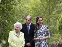 The Queen with the Duke and Duchess of Cambridge (Geoff Pugh/PA)
