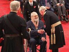 Professor Sir Robert Cohan is made a Knight Bachelor of the British Empire by the Prince of Wales (Yui Mok/PA)