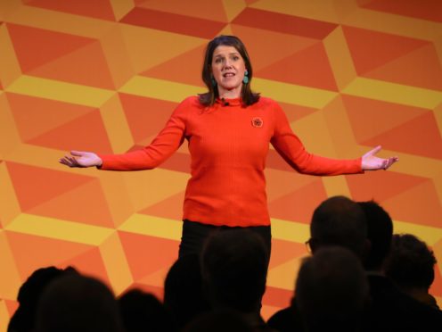 Liberal Democrat leader Jo Swinson (Aaron Chown/PA)