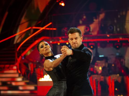 Karen Hauer and Chris Ramsey on Strictly Come Dancing (Guy Levy/BBC/PA)