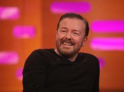 Ricky Gervais during the filming for the Graham Norton Show. (Isabel Infantes/PA)