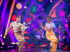 Kelvin Fletcher and Oti Mabuse on Strictly Come Dancing (Guy Levy/PA)
