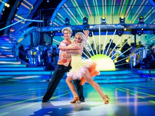 AJ Pritchard and Saffron Barker (Guy Levy/BBC)