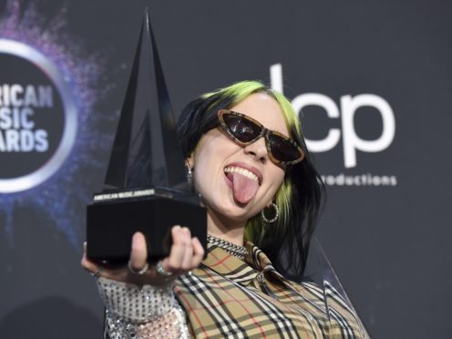 Billie Eilish was among the winners at the American Music Awards (Jordan Strauss/Invision/AP)
