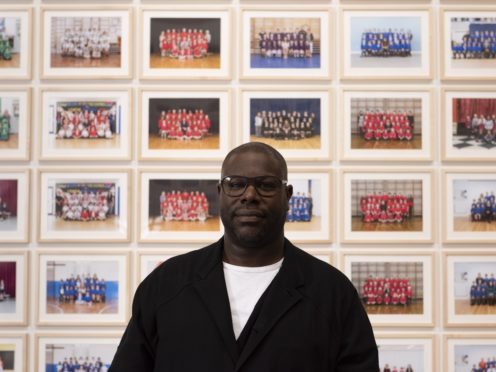 Steve McQueen with Year Three at Tate Britain (Jessica McDermott/PA)