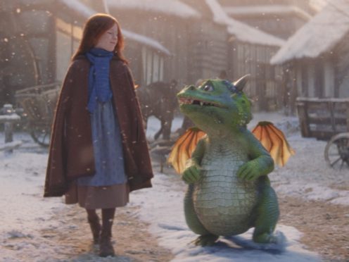 ‘Excitable Edgar’ and Ava, the stars of the first joint John Lewis and Waitrose Christmas ad campaign (John Lewis and Waitrose/PA)