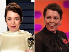 Olivia Colman appears as a guest on The Graham Norton Show (PA).