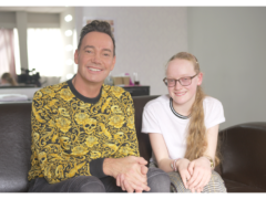 Craig Revel Horwood with young fan Neve. (Guide Dogs/PA)