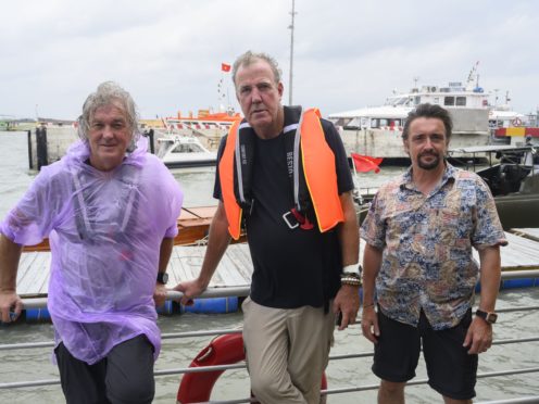 Jeremy Clarkson, Richard Hammond and James May in The Grand Tour Presents: Seamen (Amazon Prime Video/PA)