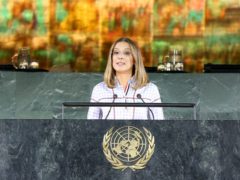 Millie Bobby Brown addressed a global summit at UN headquarters (Unicef/PA)