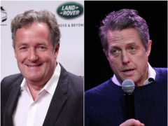 Piers Morgan taunted Hugh Grant after the exit poll indicated the Conservatives had won a decisive General Election victory (Jonathan Brady/Gareth Fuller/PA)