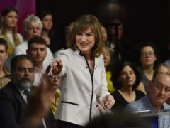 Fiona Bruce during a BBC Question Time Leaders’ Special (Jeff Overs/BBC)