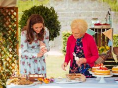 The Duchess Of Cambridge with Mary Berry (BBC/Shine TV/Kensington Palace/PA)