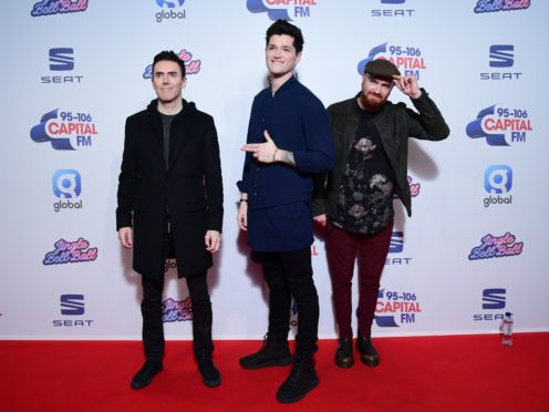 Glen Power, Danny O’Donoghue and Mark Sheehan of The Script (Ian West/PA)