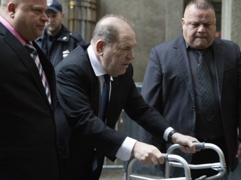 Harvey Weinstein arrives for his court hearing (AP/Mark Lennihan)