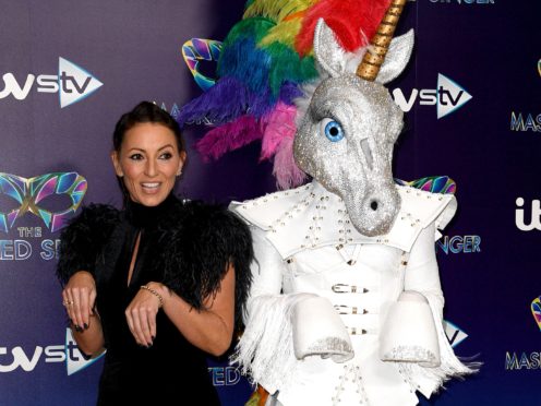 Davina McCall is on The Masked Singer panel alongside Jonathan Ross, Rita Ora and Ken Jeong (Scott Garfitt/PA)