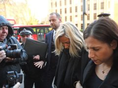 TV presenter Caroline Flack arrives at Highbury Corner Magistrates’ Court charged with assault.