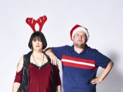 Ruth Jones as Nessa Jenkins and James Cordon as Neil ‘Smithy’ Smith in the Gavin And Stacey’s Christmas special (Tom Jackson/BBC/PA)