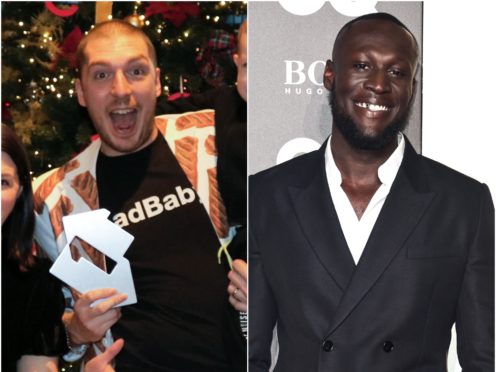 Youtuber LadBaby and Stormzy battling it out for Christmas number one (OfficialCharts.Com/PA)