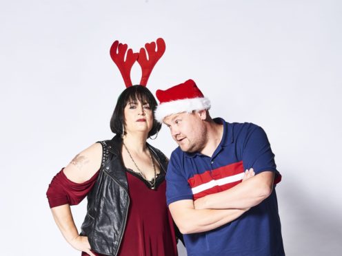 Gavin & Stacey Christmas Special stars Ruth Jones and James Corden in character (Tom Jackson/TV Productions Ltd/BBC)