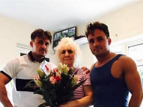 Billy and Joe Smith with their grandmother (Phoebe Charleen Smith/PA)