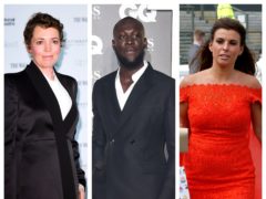 Olivia Colman, Stormzy and Coleen Rooney (PA)