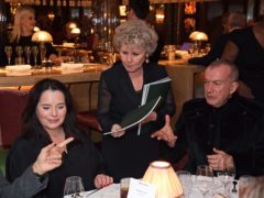 Imelda Staunton serves guests during One Night Only at The Ivy in aid of Acting For Others (Dave Benett)