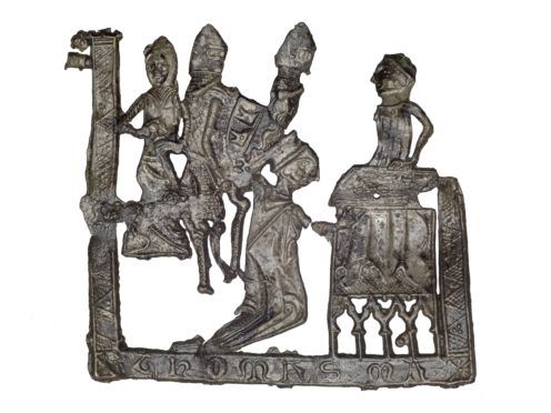 Pilgrim badge from the shrine of St Thomas Becket at Canterbury Cathedral (Museum Of London)