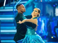 Johannes Radebe and Catherine Tyldesley on Strictly (Guy Levy/BBC)