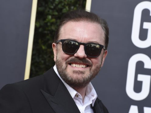 Ricky Gervais arrives at the 77th annual Golden Globe Awards (Jordan Strauss/AP)