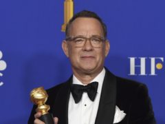An emotional Tom Hanks reflected on his glittering career as he was honoured with a lifetime achievement award at the Golden Globes (AP Photo/Chris Pizzello)