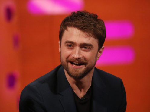 Daniel Radcliffe during filming for the Graham Norton Show (Isabel Infantes/PA)