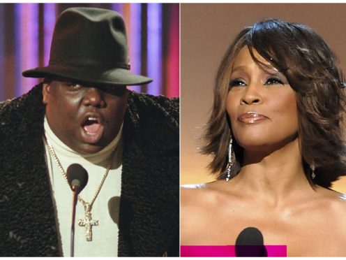 Notorious B.I.G. and Whitney Houston are to be inducted into the Rock And Roll Hall Of Fame (AP Photo)