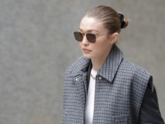 Supermodel Gigi Hadid arrives at a Manhattan courthouse for Harvey Weinstein’s jury selection (Seth Wenig/AP)