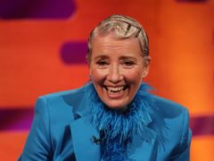Dame Emma Thompson at the recording of The Graham Norton Show (Isabel Infantes/PA)