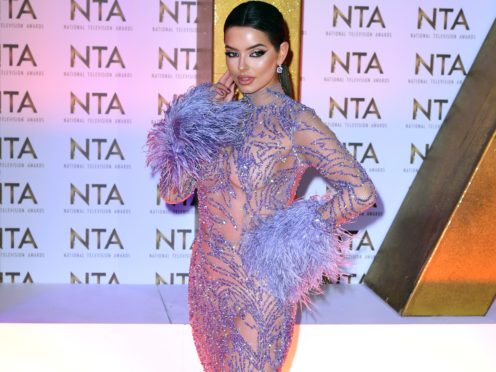 Maura Higgins at the National Television Awards (Ian West/PA)