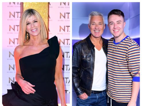 Kate Garraway and Martin and Roman Kemp (Ian West/PA)