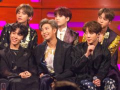 K-pop group BTS’s latest album Map Of The Soul: 7 is number one (Tom Haines/PA)