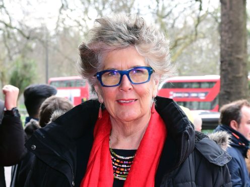 The Great British Bake Off judge Prue Leith has admitted to a ‘slight feeling of panic’ at turning 80 (Ian West/PA)