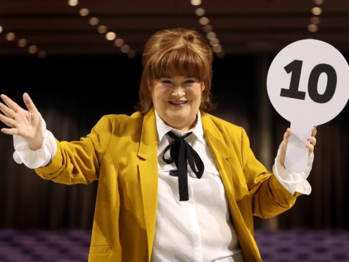 Susan Boyle at the SEC Armadillo in Glasgow to promote her Ten tour (Andrew Milligan/PA)