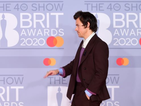 Harry Styles arriving at the Brit Awards (Ian West/PA)