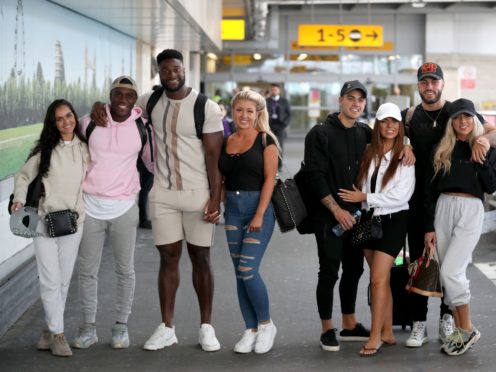 Home from the villa – Love Island contestants touch down at Heathrow (Andrew Matthews/PA)