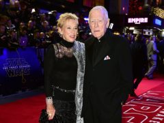 Max Von Sydow and wife Catherine Brelet attend the Star Wars: The Force Awakens European premiere in 2015 (Ian West/PA)