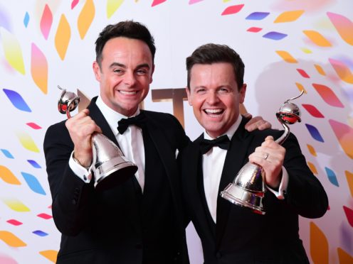 Ant and Dec hosted Saturday Night Takeaway in an empty studio (Ian West/PA)